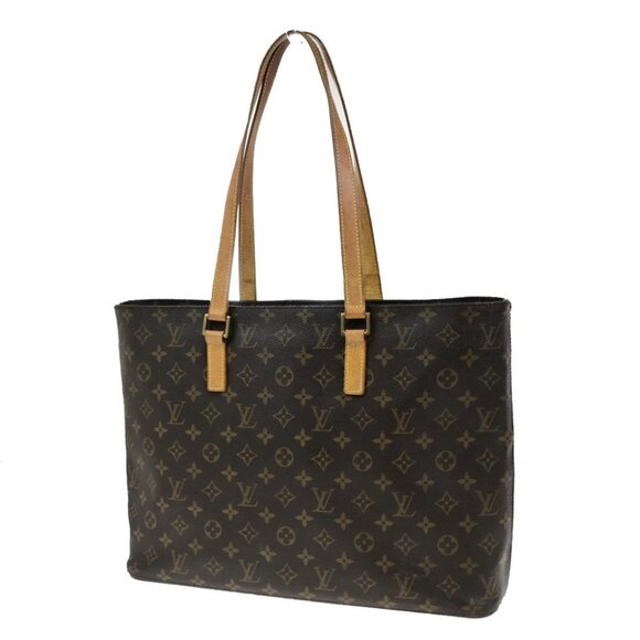 Louis Vuitton Handbags - LOUIS VUITTON Logo Luco Shoulder Tote Bag Monogram Leather Brown